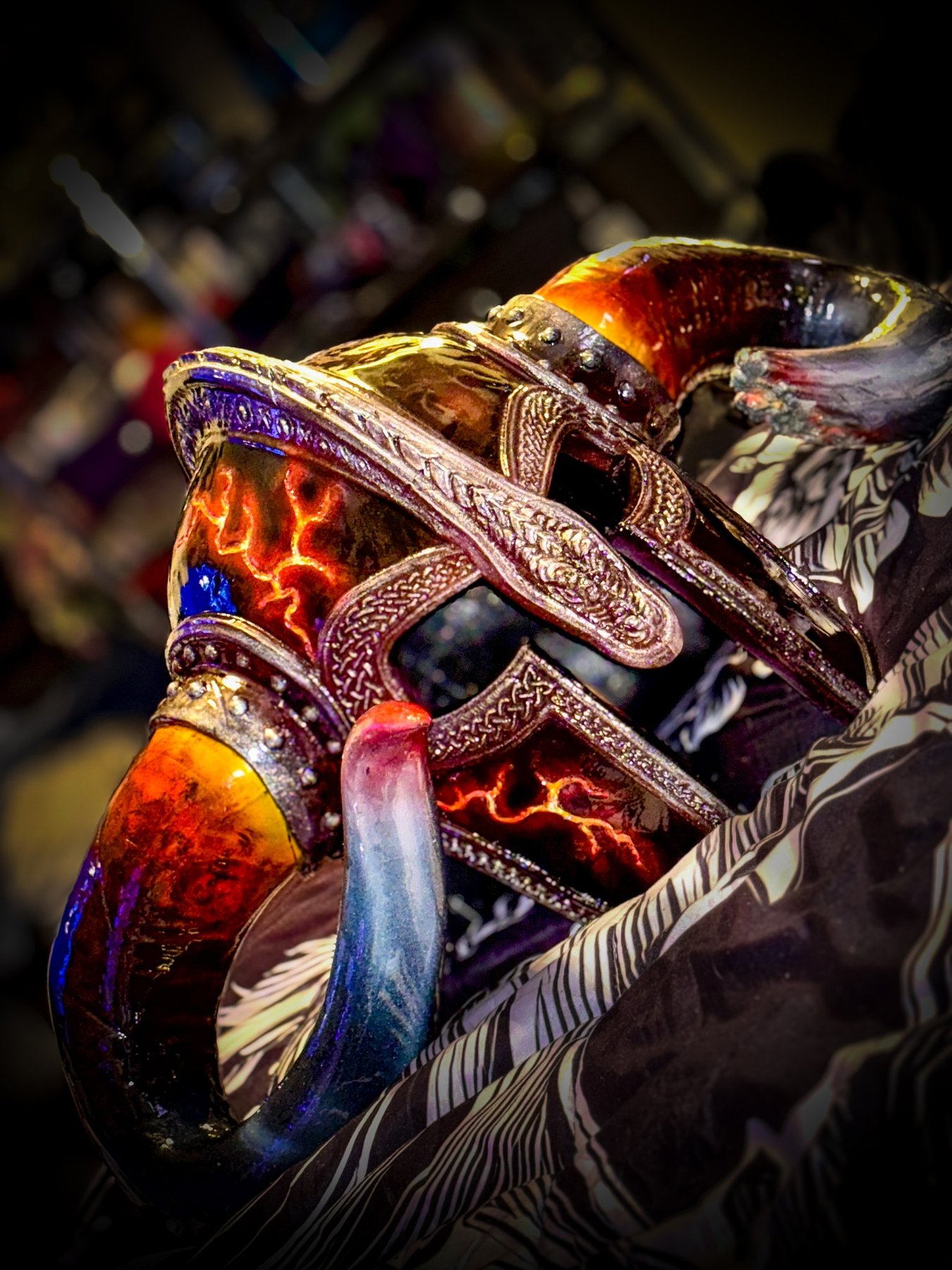 Hellforged Viking helmet detail
